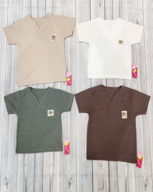  تیشرت بیسکویتی یقه کوبایی کد2301/کد2302/کد2303 