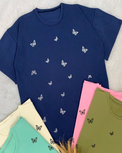  تیشرت زنانه نخ پنبه اعلا 