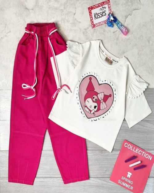  تیشرت وشلوار کتان کورومی 