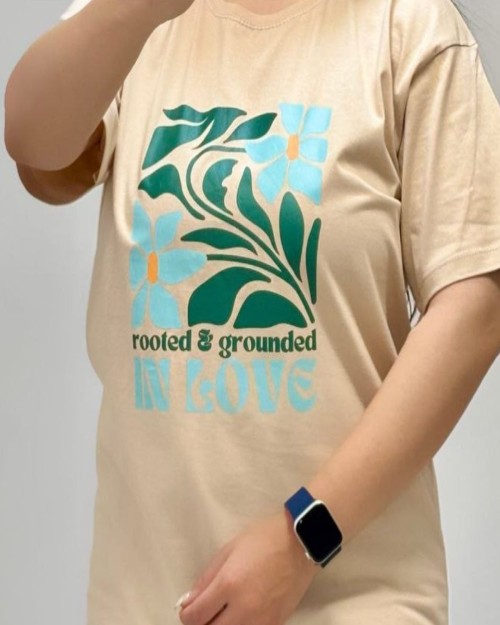  تیشرت چاپ گل 