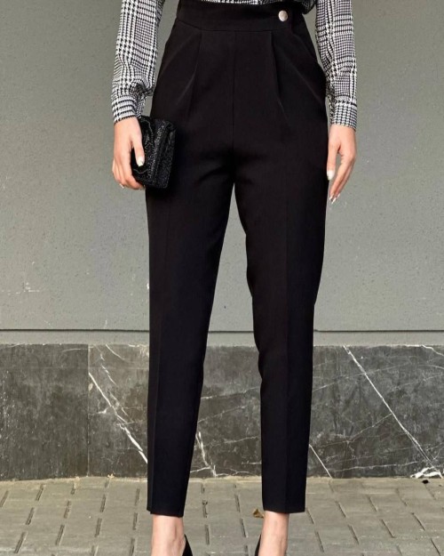  شلوار مام بغل دکمه 