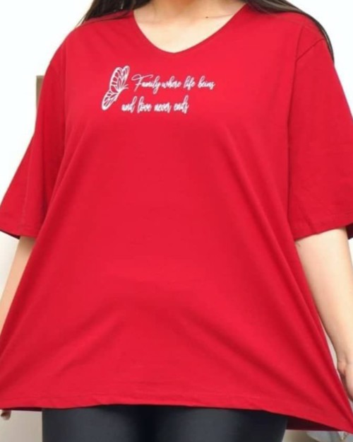  🔹️تیشرت لانگ چاپی 