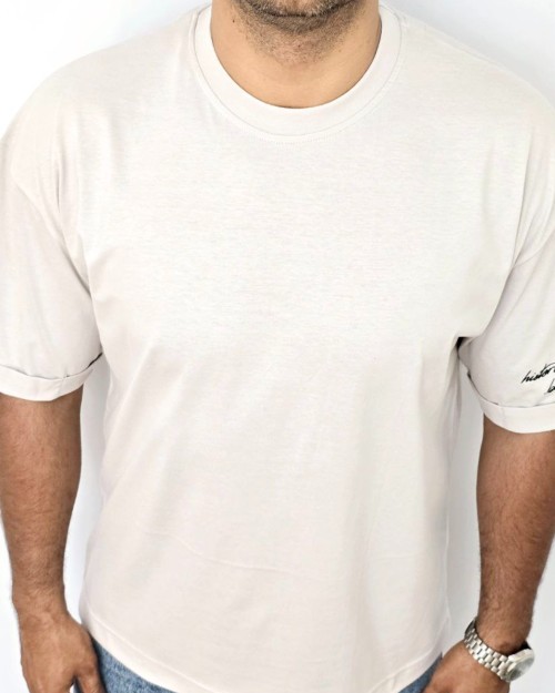  تیشرت پنبه درجه یک قواره باکسی آستین پاکتی 