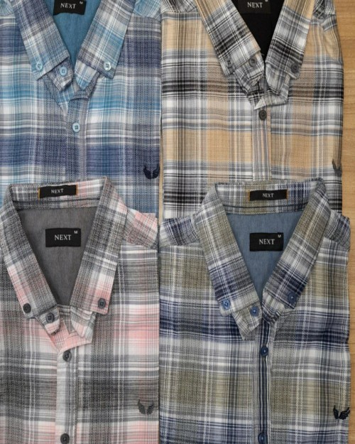  پیراهن آستین کوتاه مردانه کنفی 