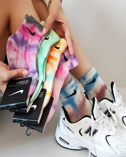  جوراب نیم ساق آبرنگی 