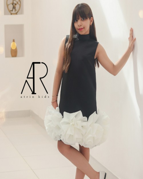  پیراهن مجلسی دخترانه مدل آی گل 