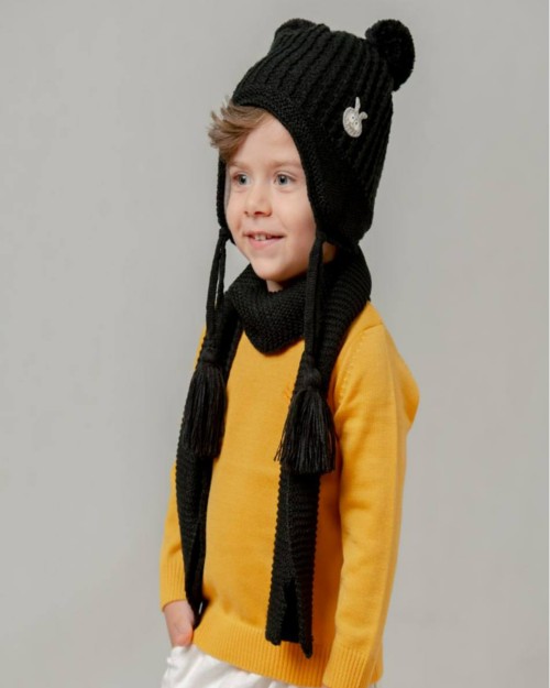  ست زمستانه پسرانه شال و کلاه و بلوز بافتنی مشخصات